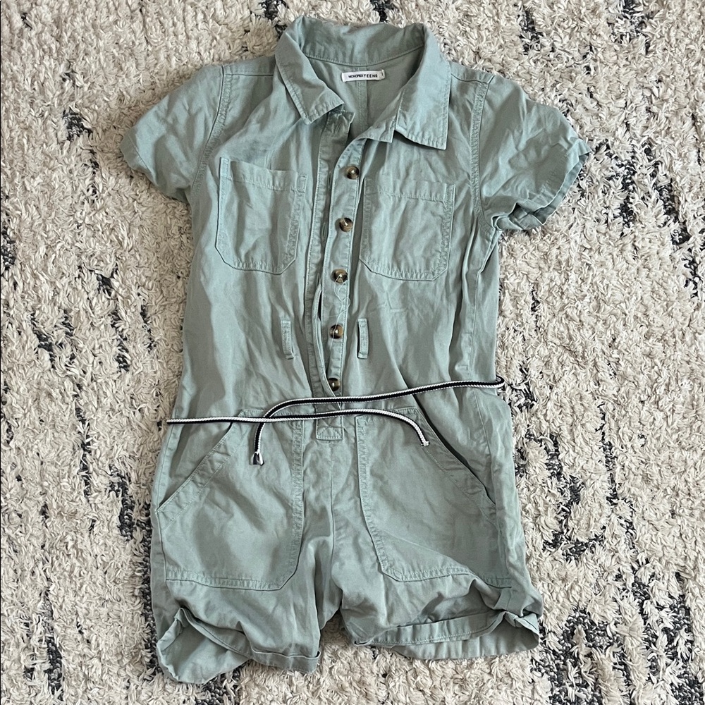 Kids Green Romper
